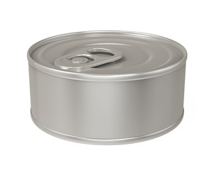 Metal Tin Can Isolated