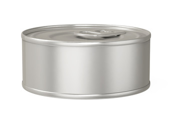 Metal Tin Can Isolated