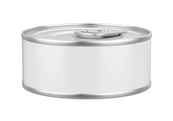Metal Tin Can Isolated