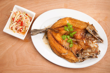 Fried fish (Pla Tod) - Thai Food