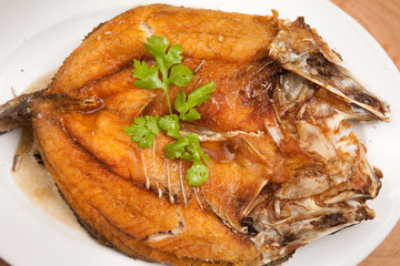 Fried fish (Pla Tod) - Thai Food