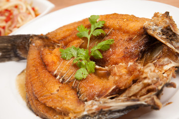 Fried fish (Pla Tod) - Thai Food