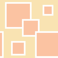 Peach beige pattern with squares