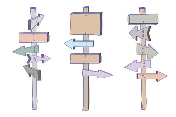 Colored_signpost_doodle_set