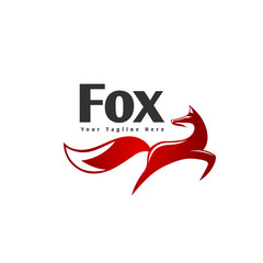 Jumping fox logo