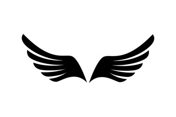 Abstract Angel Wing Bird Set Fly Symbol Icon Eagle Logo