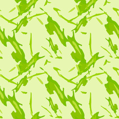 Abstract bright background as UFO camouflage in different shades of green