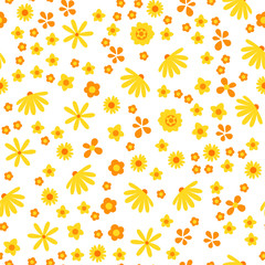 Amazing floral vector seamless pattern