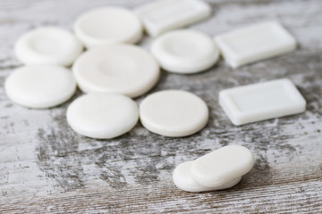 White soaps
