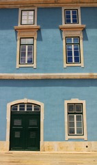 Old colorful and majestic facades in Lisbon