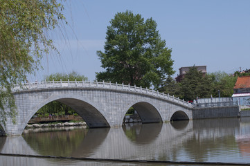 Stone bridge across the river