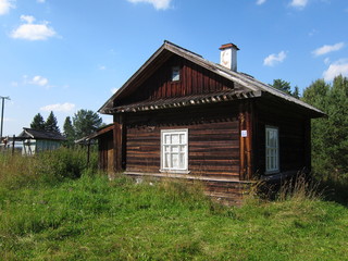Old wooden house, hut