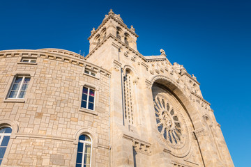 Fototapeta na wymiar architectural detail of Santa Luzia basilica in Viana do Castelo in northern Portugal