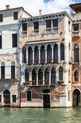 Naklejka premium Palaces on Grand Canal, Venice, Italy