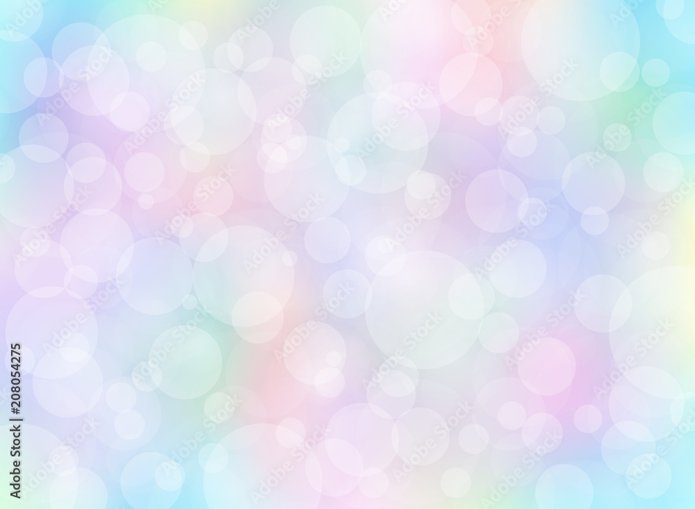 Poster abstract colorful blurred background with bokeh.