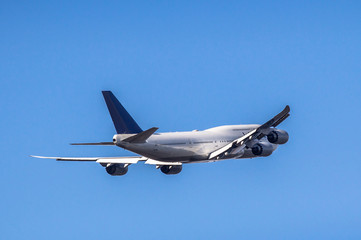 Passanger airplane taking off