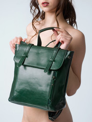 bag naked woman