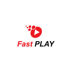 fast play logo vector
