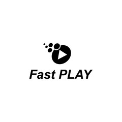 fast play logo vector