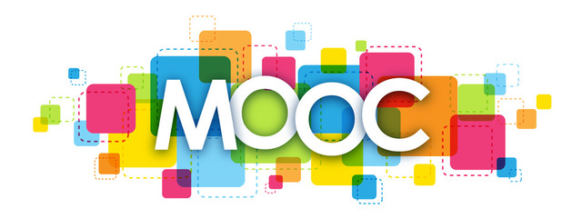 MOOC colorful squares banner