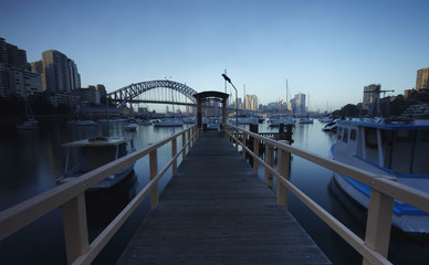Obraz premium Sydney Harbor Bridge over Lavender Bay