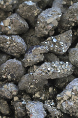 pyrites quartz cubes texture