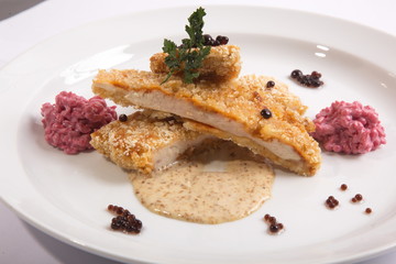 Chicken fillet stuffed with cheese