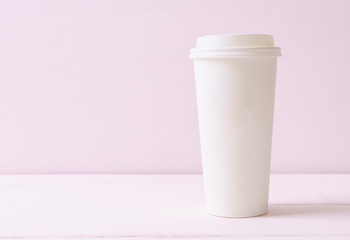 Paper cup of takeaway coffee