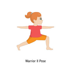 Child doing yoga.