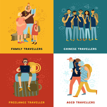 Travel Tips Concept Icons Set