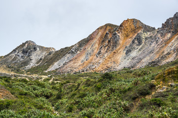 The slope of mount Sibayak