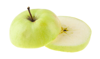 green apple isolated on white background
