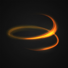 Neon blurry circles at motion