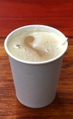 coffee in a paper Cup