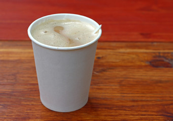 coffee in a paper Cup