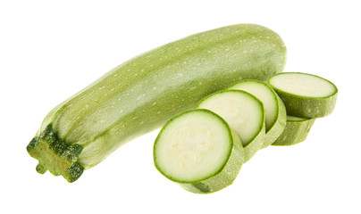 zucchini isolated on white background