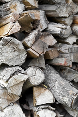 stacked firewood as a background