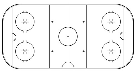 hockey arena background.marking of hockey arena. vector textures