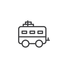 Travel Trailer outline icon