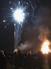 Bonfire and Fireworks 