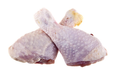 chicken legs isolated on white background
