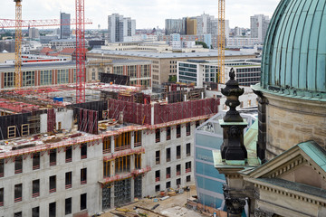 Blick vom Berliner Dom auf die Baustelle des Humboldtforums und Berlin-Mitte © Rolf Dräger