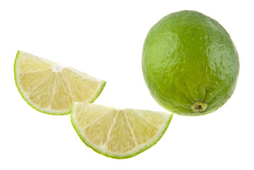 lime isolated on white background