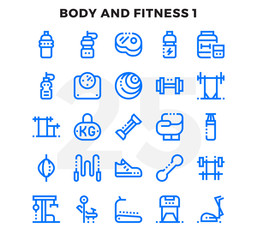 Dashed Outline Icons Pack for UI. Pixel perfect thin line vector icon set for web design and website application.