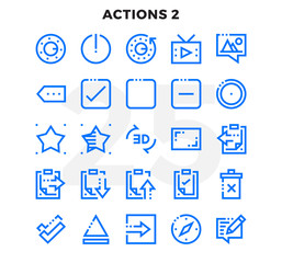 Dashed Outline Icons Pack for UI. Pixel perfect thin line vector icon set for web design and website application.