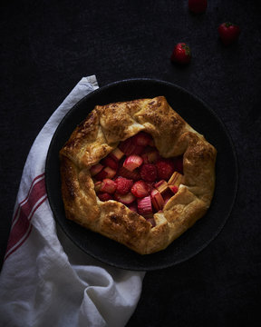 Tarte &agrave; la rhubarbe