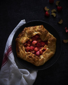 Tarte &agrave; la rhubarbe