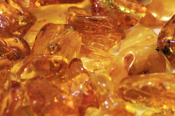 yellow amber mineral collection texture