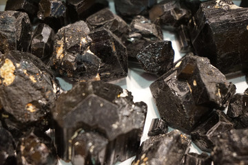 black schorl mineral collection