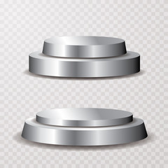 silver pedestals